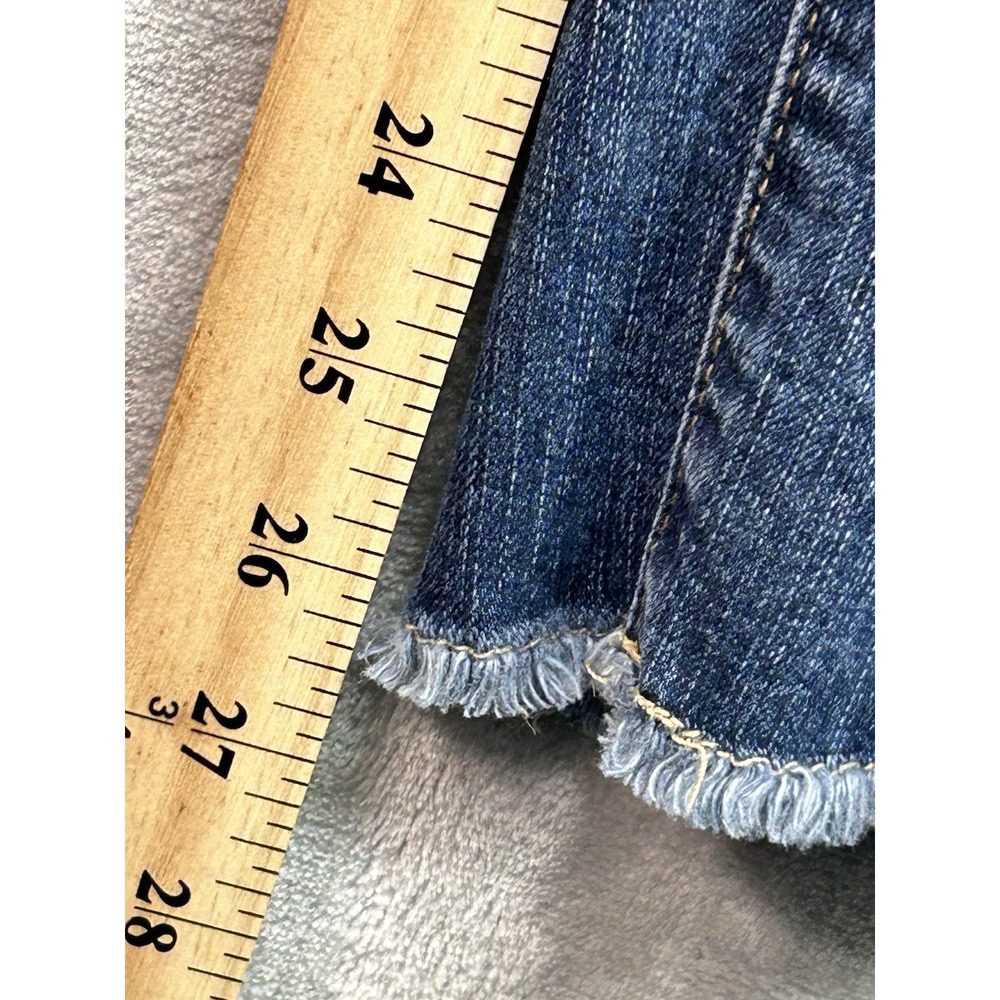 torrid Dark Blue Distressed Boyfriend Jeans - Picture 4 of 11
